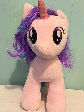 Build-A-Bear Twilight Sparkle Plush 16" My Little Pony 2017 Purple Teal Hair